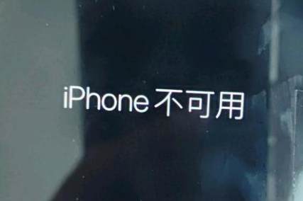 会文镇苹果服务网点分享锁屏界面显示“iPhone 不可用”如何解决 